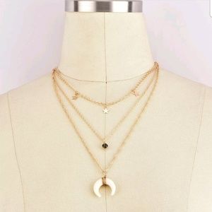Jewelry - Boutique | Gold Layered Star and Bullhorn Necklace Jewelry - Boutique | Gold Layered Star and Bullhorn Necklace